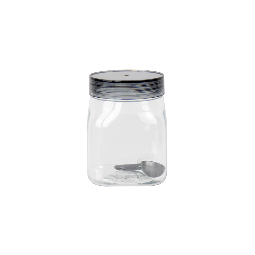 Kolorr Cuba PET Plastic Food Storage Jar 800ml 11838 (Parcel Rate)