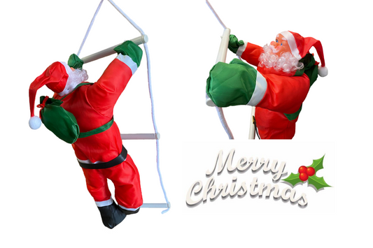 Christmas Decor Climbing Santa Claus with Rope Ladder 120cm 5298 (Parcel Rate)