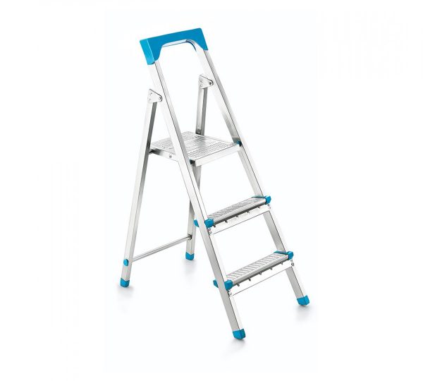 2 + 1 Multipurpose Metal Indoor Outdoor Step Ladder 11002 (Big Parcel Rate)