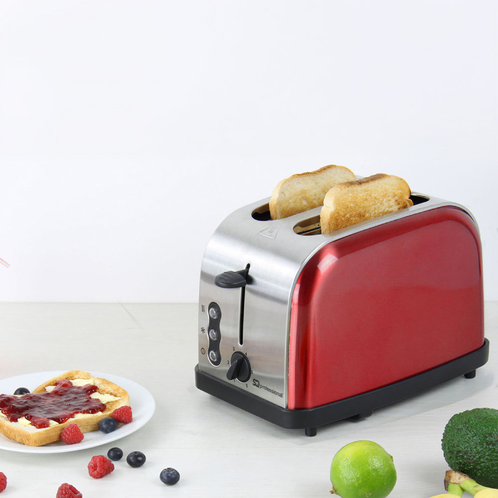 SQ Professional Gems Legacy 2 Slice Toaster 900W Ruby 3435 (Parcel Rate)