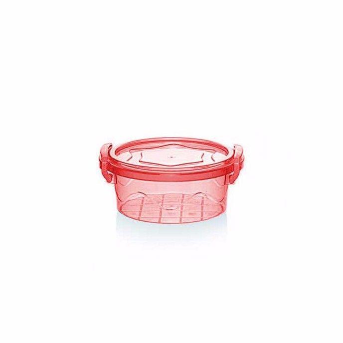 Mini Round Food Storage Container 300ml Assorted Colours AK241 (Parcel Rate)