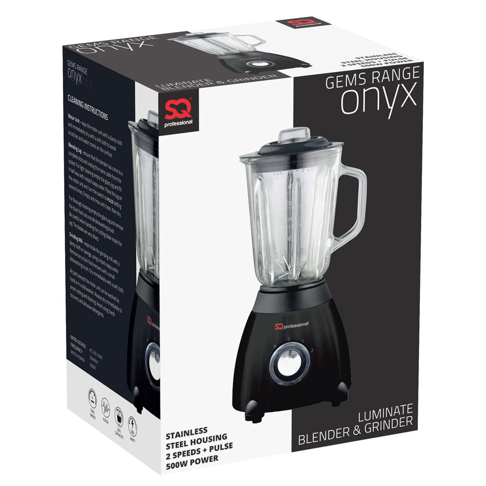 SQ Professional Luminate Blender and Grinder 500W Onyx 5946 / 0904 (Parcel Rate)p