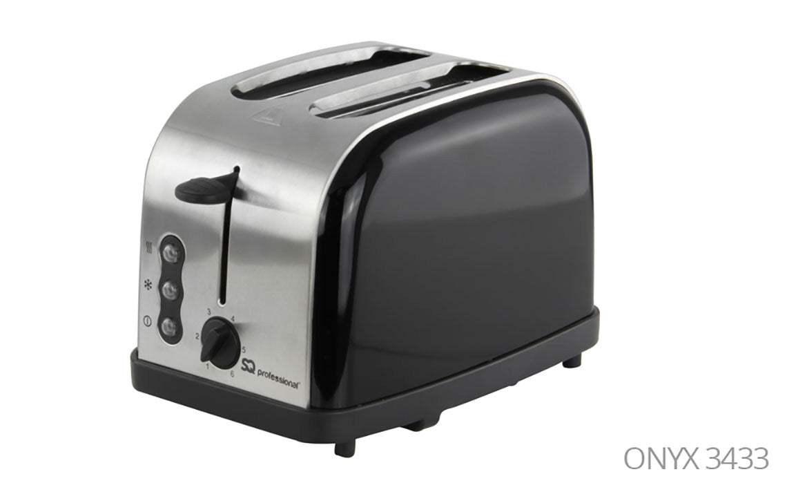 SQ Professional Gems Legacy 2 Slice Toaster 900W Onyx 3433 A (Parcel Rate)