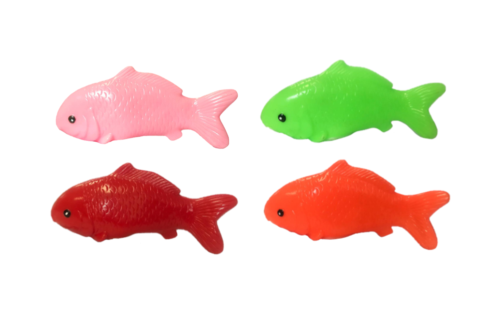 Pet Dog Toy Squeaky Fish 15 cm Assorted Colours 7434 (Parcel Rate)