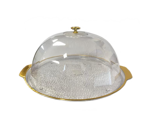 Transparent Plastic Cake Pastry Display Food Storage Dome with Lid 32 x 13 cm 7443 (Parcel Rate)