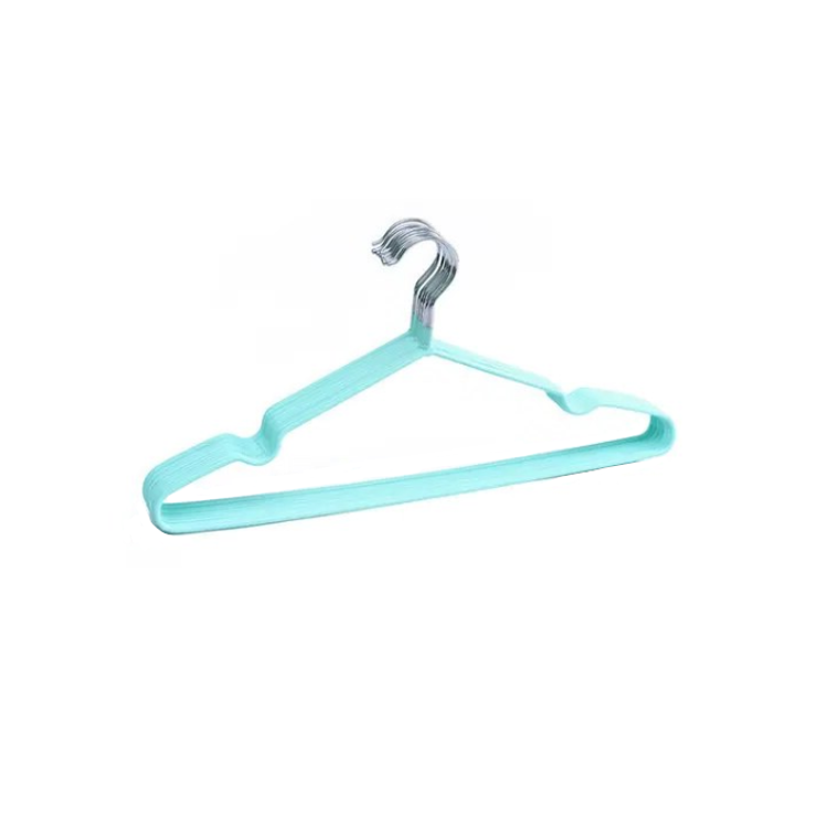 Coated Metal Non Slip Clothes Hanger 40 cm Pack of 5 Assorted Colours 7479 (Parcel Rate)