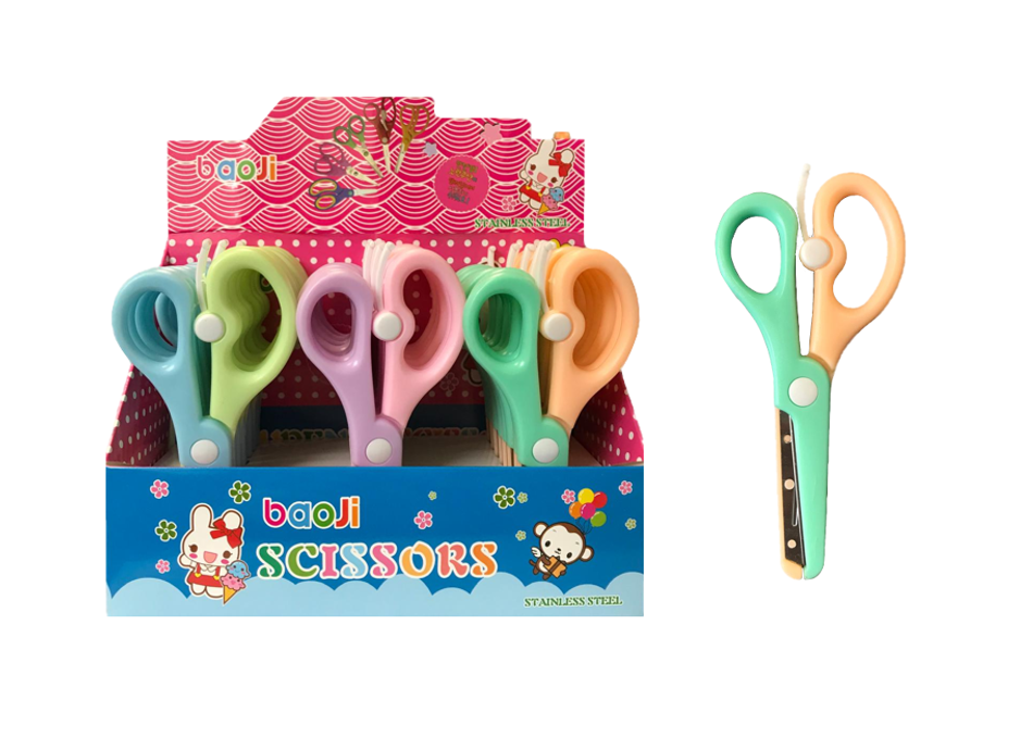 Dual Candy Coloured Paper Scissors 13.5 cm Assorted Colours 7809 (Large Letter Rate)