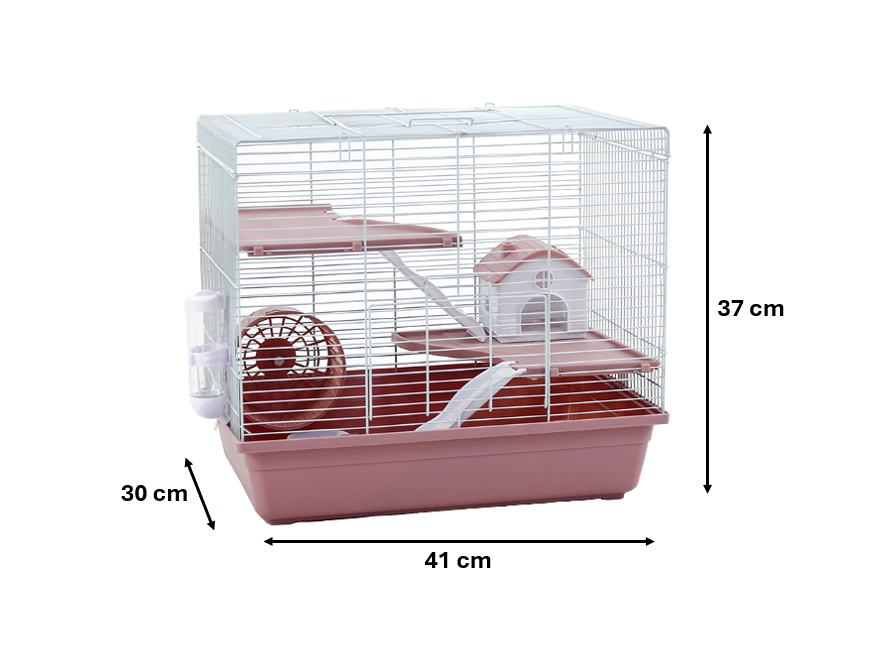 Dayang Pet Hamster Mouse Rodent Cage 37 x 41 x 30 cm Assorted Colours 7835 (Big Parcel Rate)