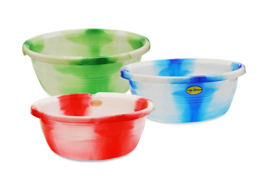 DC Plastic Washing Bowl Basin Tub Tie Dye 20" Assorted Colours 7842 (Big Parcel Rate)