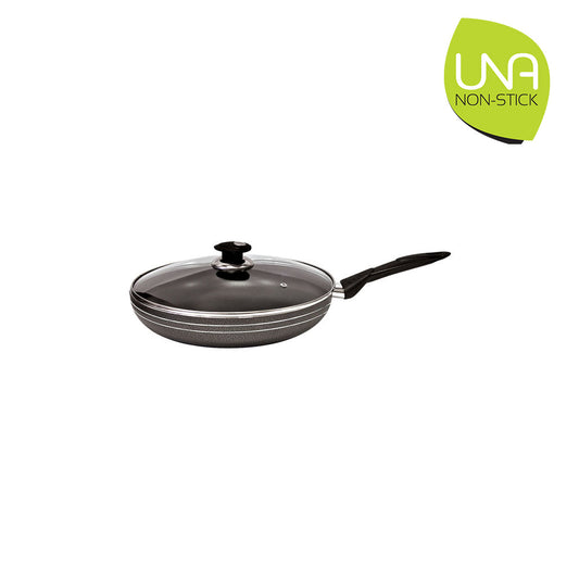 Una Non stick Frying Pan with Lid 22 cm 9449 A (Parcel Rate)