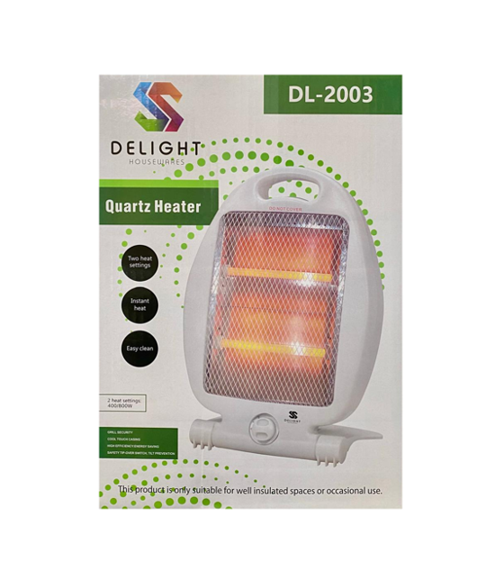 Delight Housewares Quartz Heater 2 Bar DL2003 (Parcel Rate)