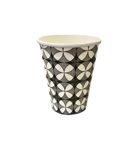 Single Wall Paper Cups 12oz Pack of 12 Assorted Designs GAALF1212 (Parcel Rate)