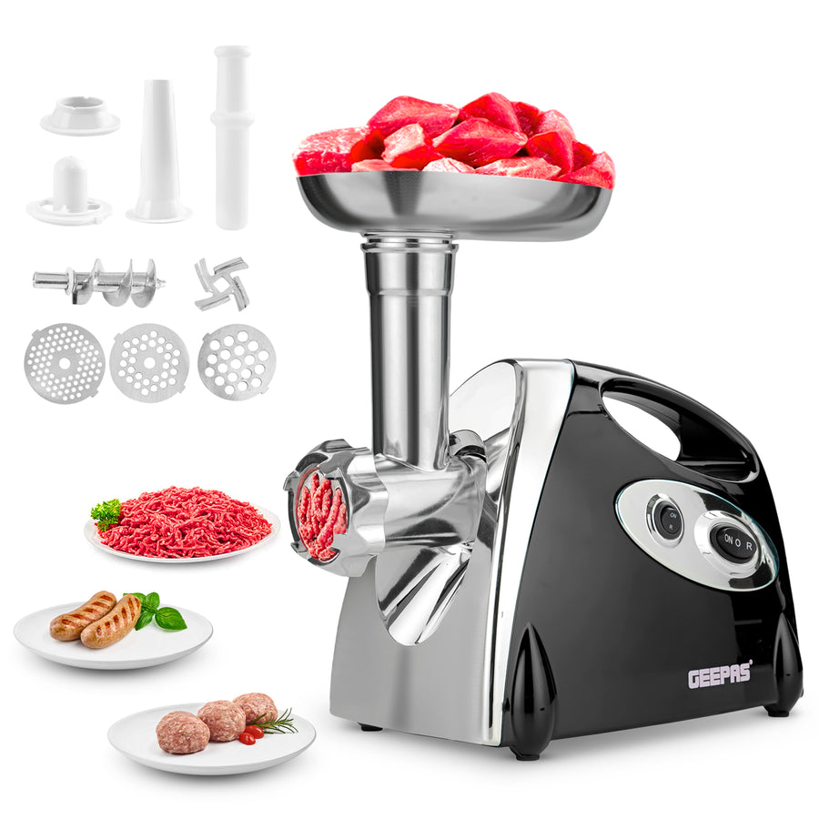 3-In-1 Electric Meat Grinder, Mincer and Sausage Maker 1800W Black GMG42508BK (Big Parcel Rate)