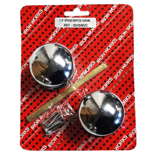 Vic Mortice Knob Chromed 1 Pair With Screws Home Diy 0929 (Parcel Rate)