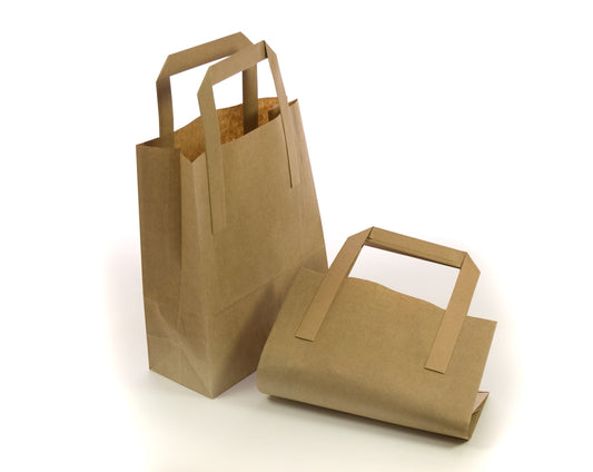 225 Pieces Dura Kraft Brown SOS Paper Carrier Bag Jumbo 530 x 390 x 160 mm 35160 (Parcel Rate)