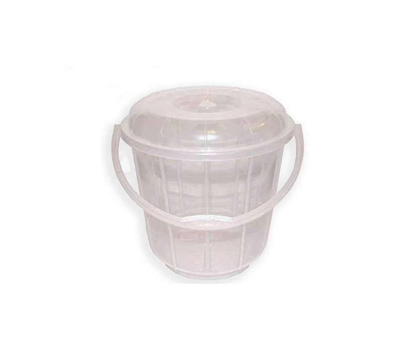 20 Litre Clear Transparent Plastic Bucket MX4046 (Parcel Rate)p