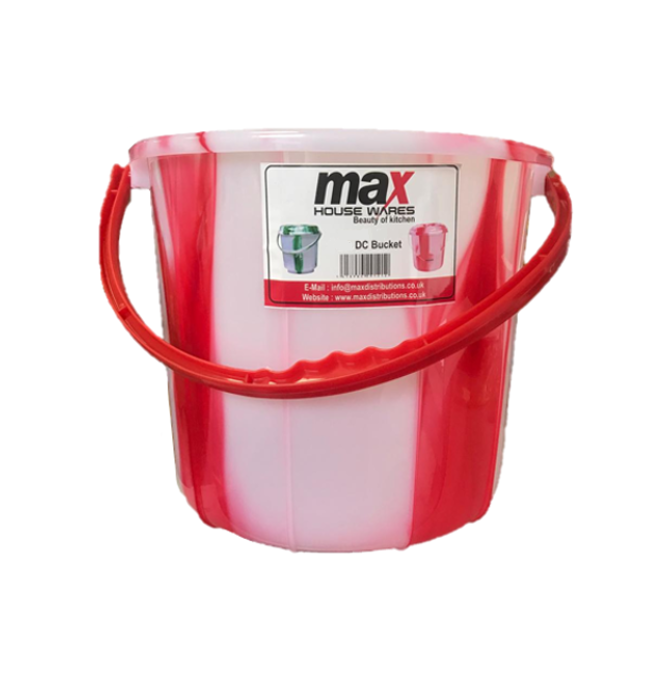 5 Litre Tie Dye Design Plastic Bucket Bin With Lid Household Use Bucket MX4051 (Parcel Rate)