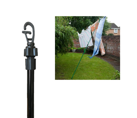 Metal Extendable Garden Laundry Washing Line Prop Stick 2.2m Assorted Colours SK28465 (Big Parcel Rate)