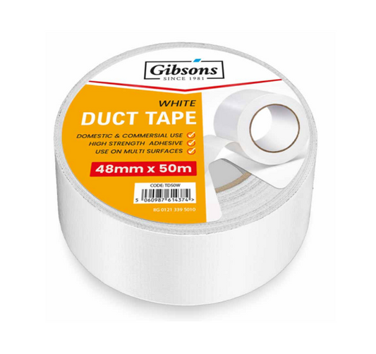 White Duct Tape 48mm x 50m TD50W (Parcel Rate)