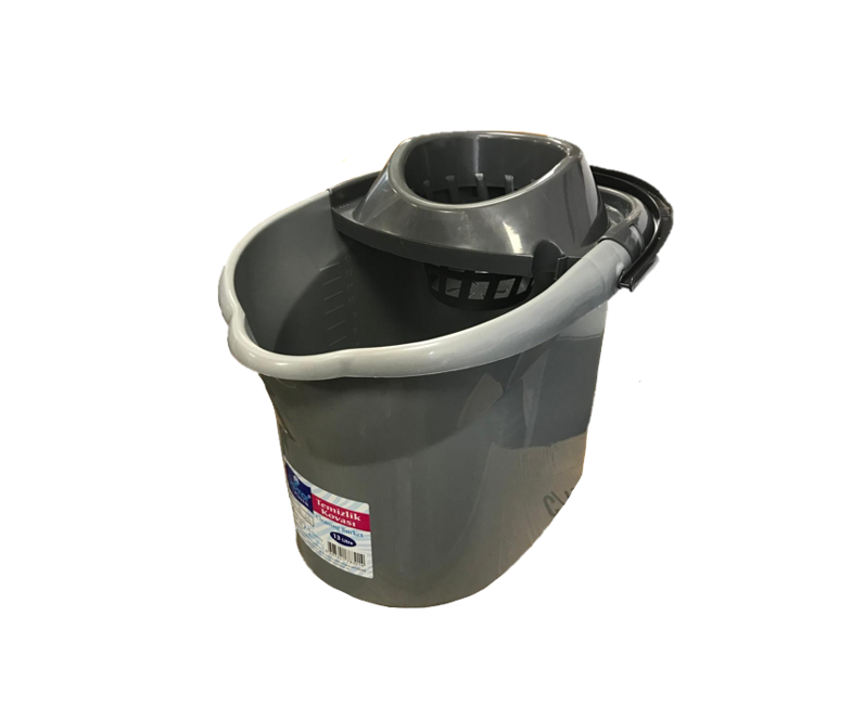 Plastic Mop Bucket 13 Litre Assorted Colours UP301 (Parcel Rate)