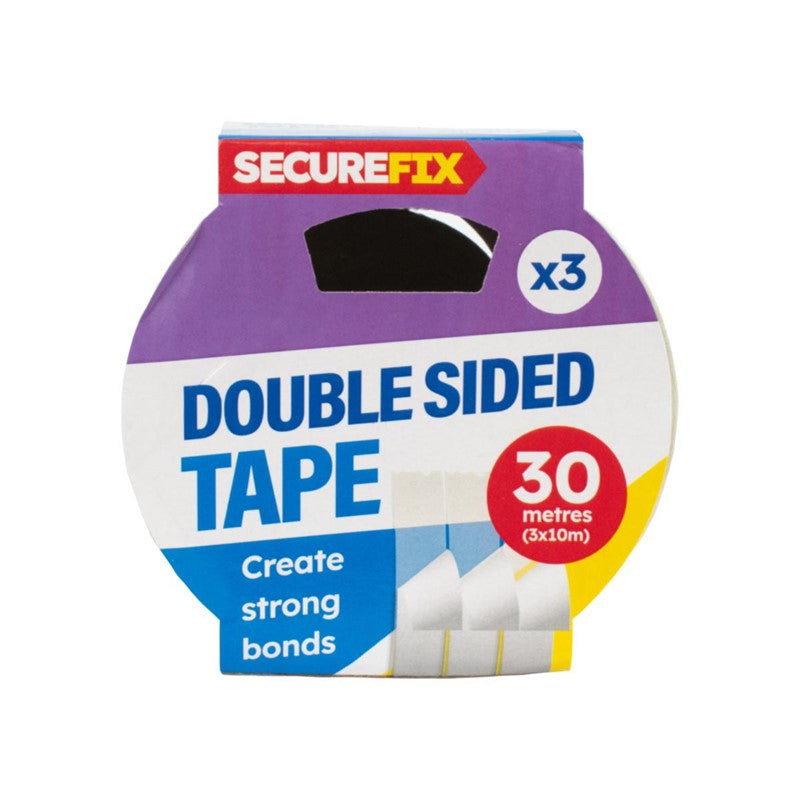 Double Sided Tape 10m Pack of 3 319384 (Parcel Rate)