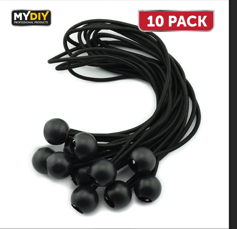 4'' Ball Bungee Set 10 Piece Set 10cm 1132 (Parcel Rate)