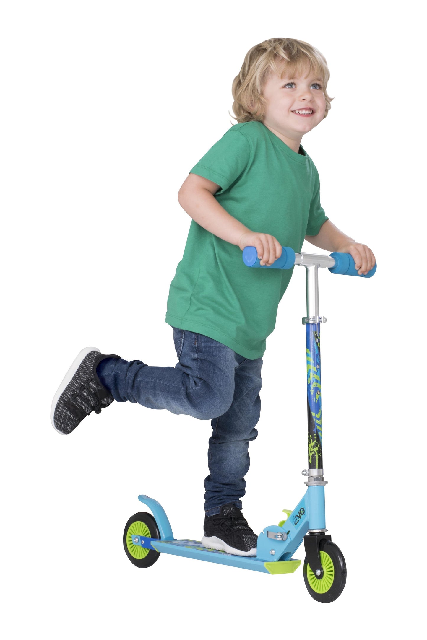 HTI Children's Evo Inline Scooter Blue 1436842 (Parcel Rate)