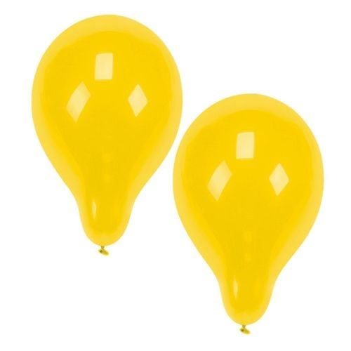 Papstar Yellow Birthday Party Balloons 10 Piece Party Pack 25cm 18986 (Large Letter Rate)