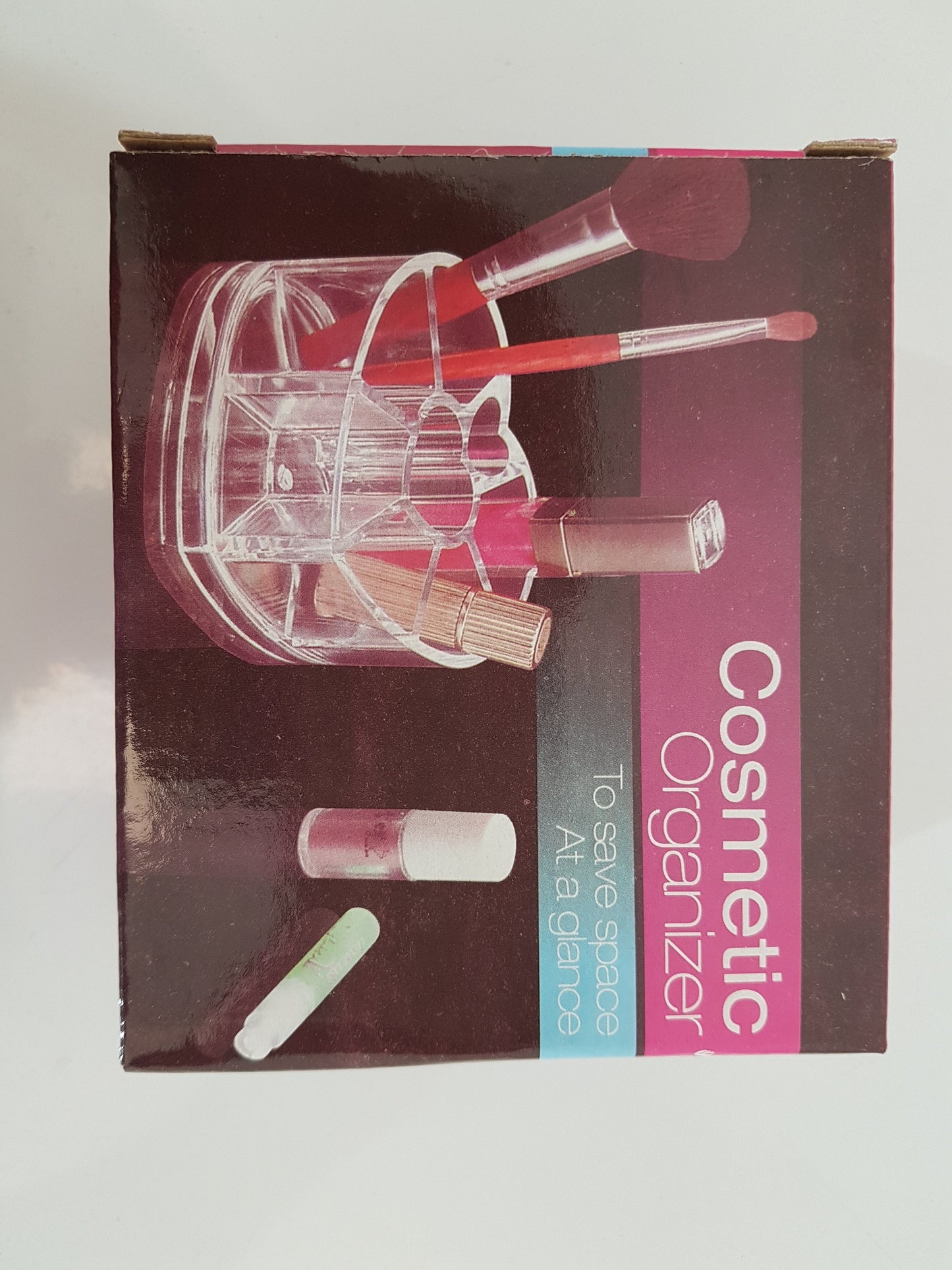 Transparent Acrylic Heart Shaped Cosmetic Make Up Organiser 11 x 9 x 5.8 cm 4696 (Parcel Rate)