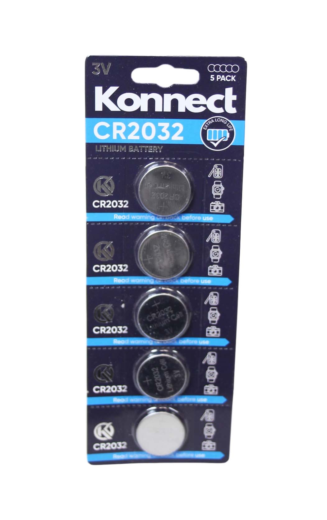 Konnect 3V Lithium Battery Long Life Remote Watch Camera Battery CR2032 A (Large Letter Rate)