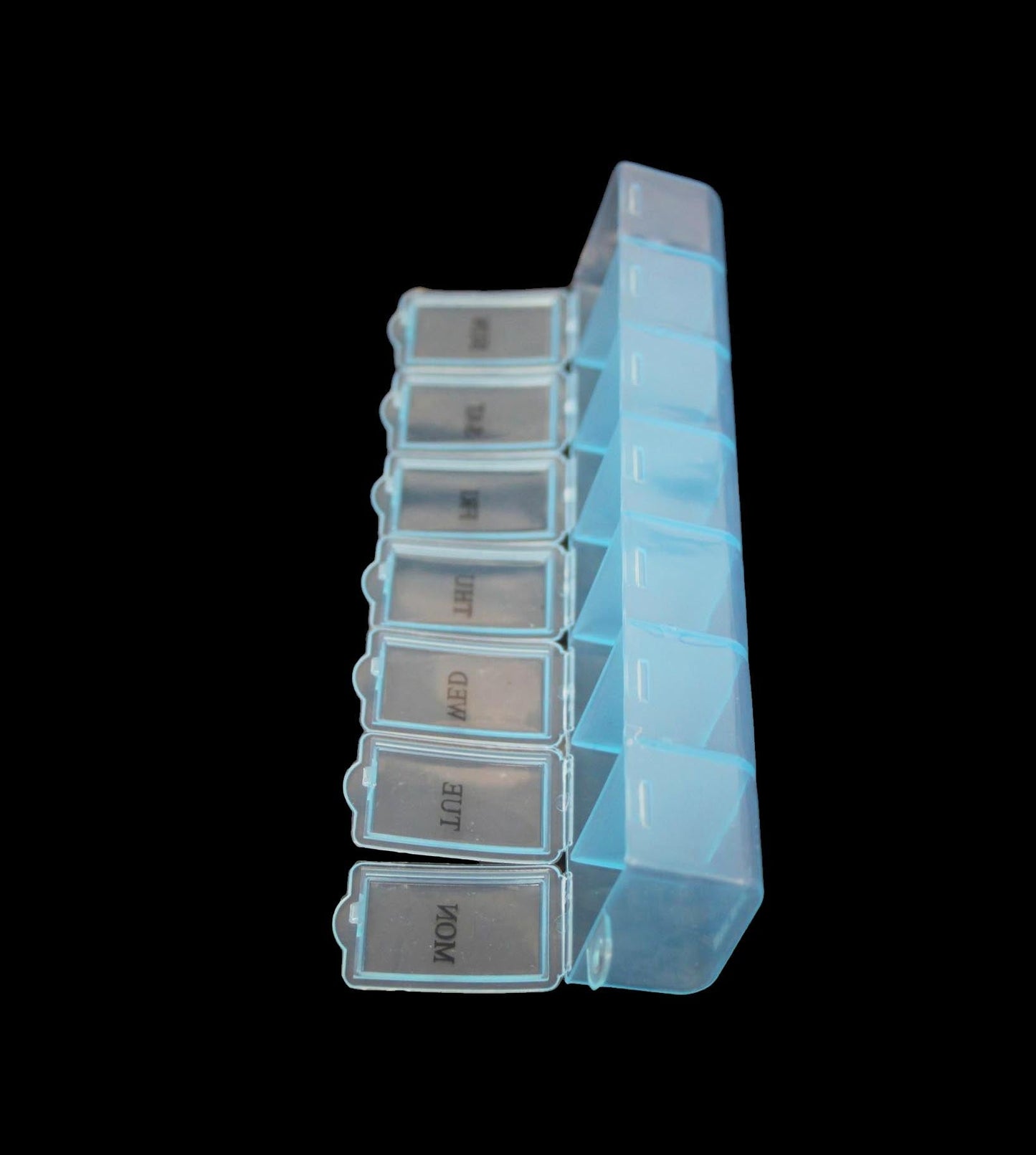 Plastic Pill Tablet Box Organiser 7 Days 15 x 2 cm Assorted Colours 2036 (Large Letter Rate)