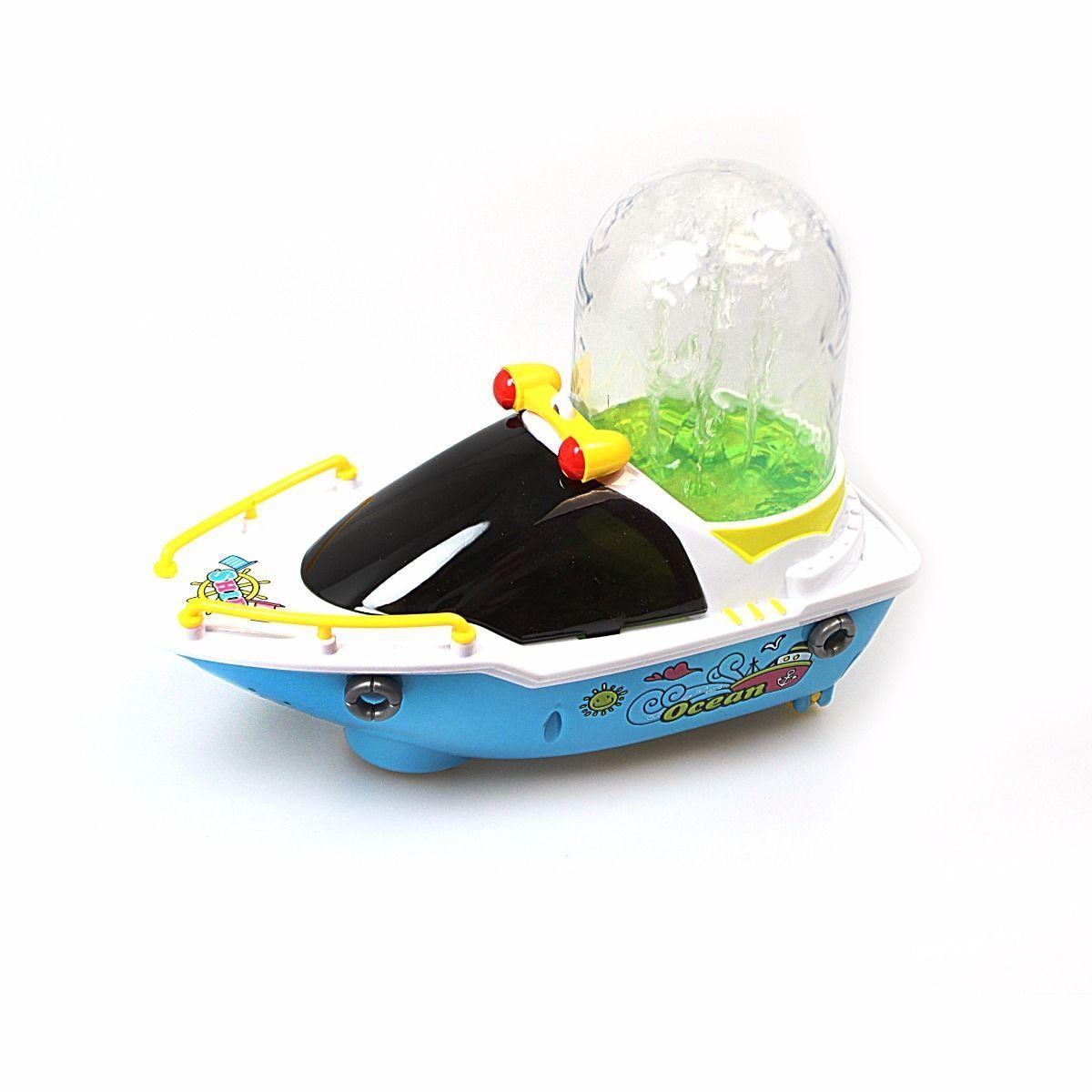 Interactive Musical Light & Sound Musical Fountain Boat Bump n Go LED Light 4126 (Parcel Rate)