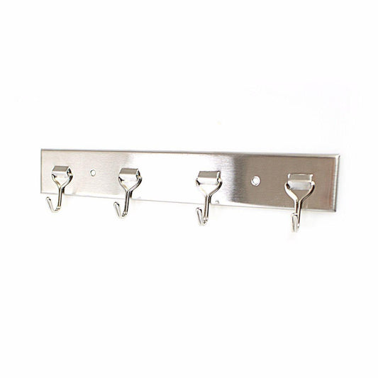 4 Rack Multi Use Hooks Hallway Hanger Coat Handbag Umbrella Hooks 23cm 3253 A  (Parcel Rate)