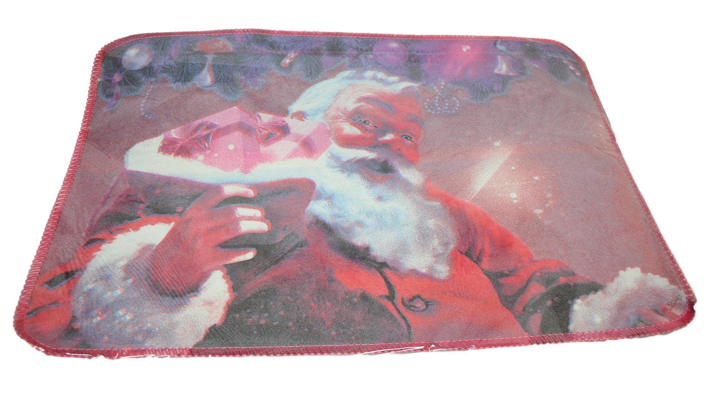 Christmas Santa Claus Doormat Rug 58 x 39 cm Assorted Designs 2785 (Parcel Rate)