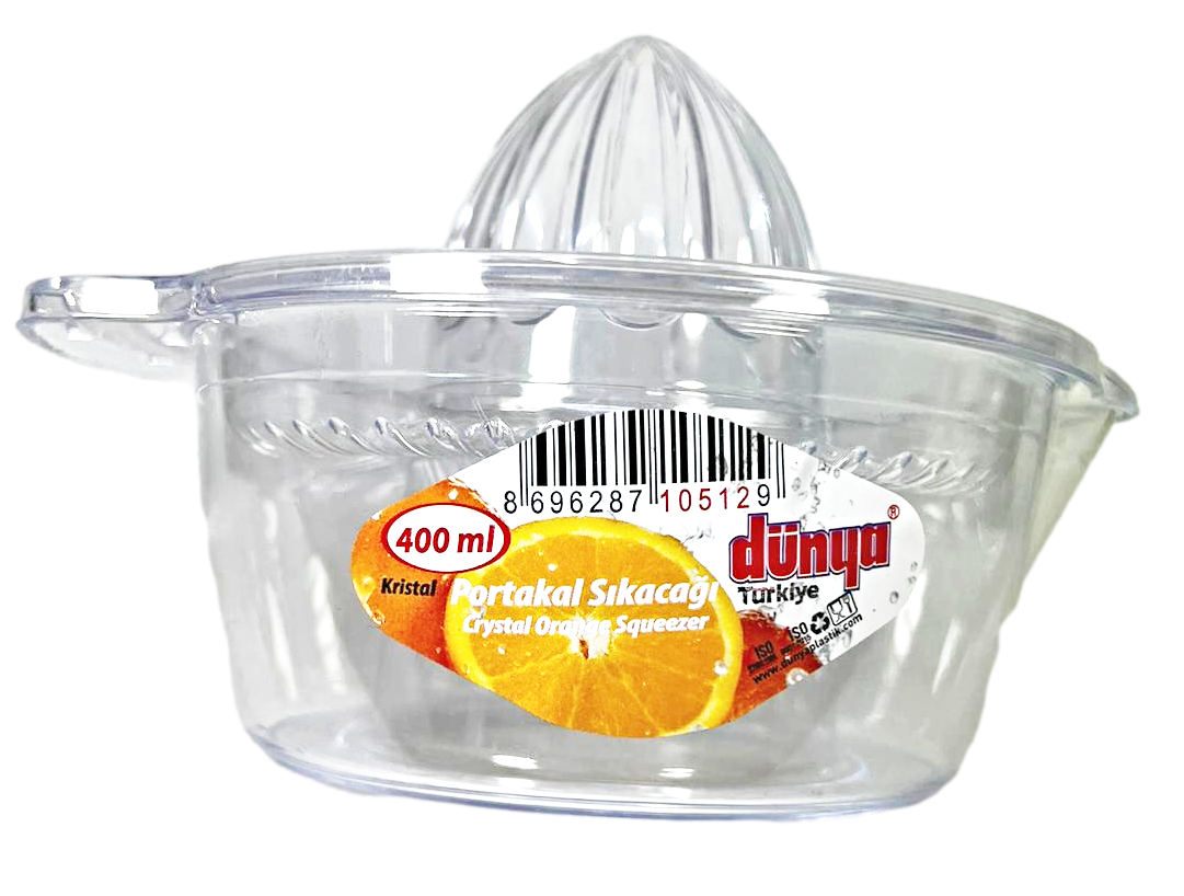 Crystal Orange Citrus Fruit Squeezer 400ml 105129 (Parcel Rate)