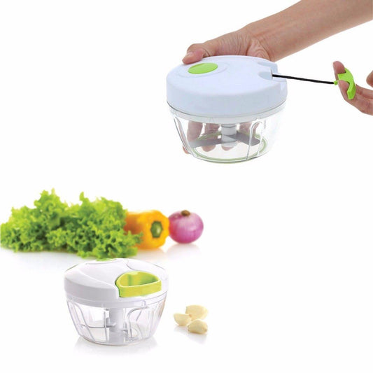 Small Plastic Hand Vegetable Chopper with Pull String 4001 (Parcel Rate)