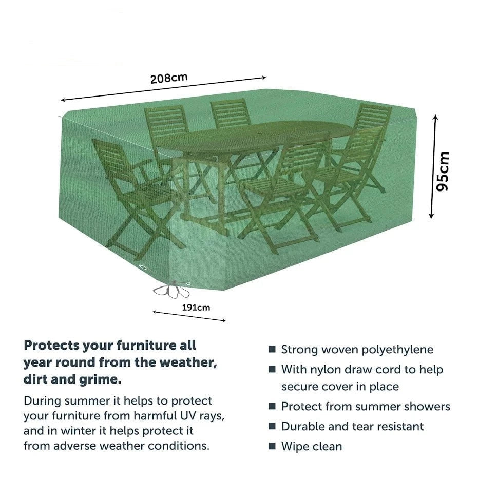 Garden Patio Set Cover Oval Medium 208 x 191 x 95 cm 3466 (Parcel Rate)