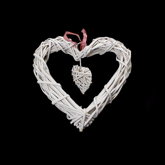 Garden Decoration Straw Heart 24 cm 3554 (Parcel Rate)