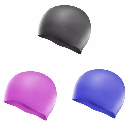 Silicone Swimming Hat / Cap One Size Assorted Colours 2142 A (Large Letter Rate)