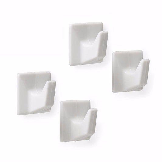 Value Pack Small Square Self Adhesive Hooks Pack of 4 9709 (Parcel Rate)