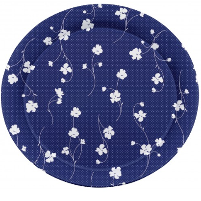 Melamine Round Serving Tray 28 cm Assorted Designs ALB1810 (Parcel Rate)