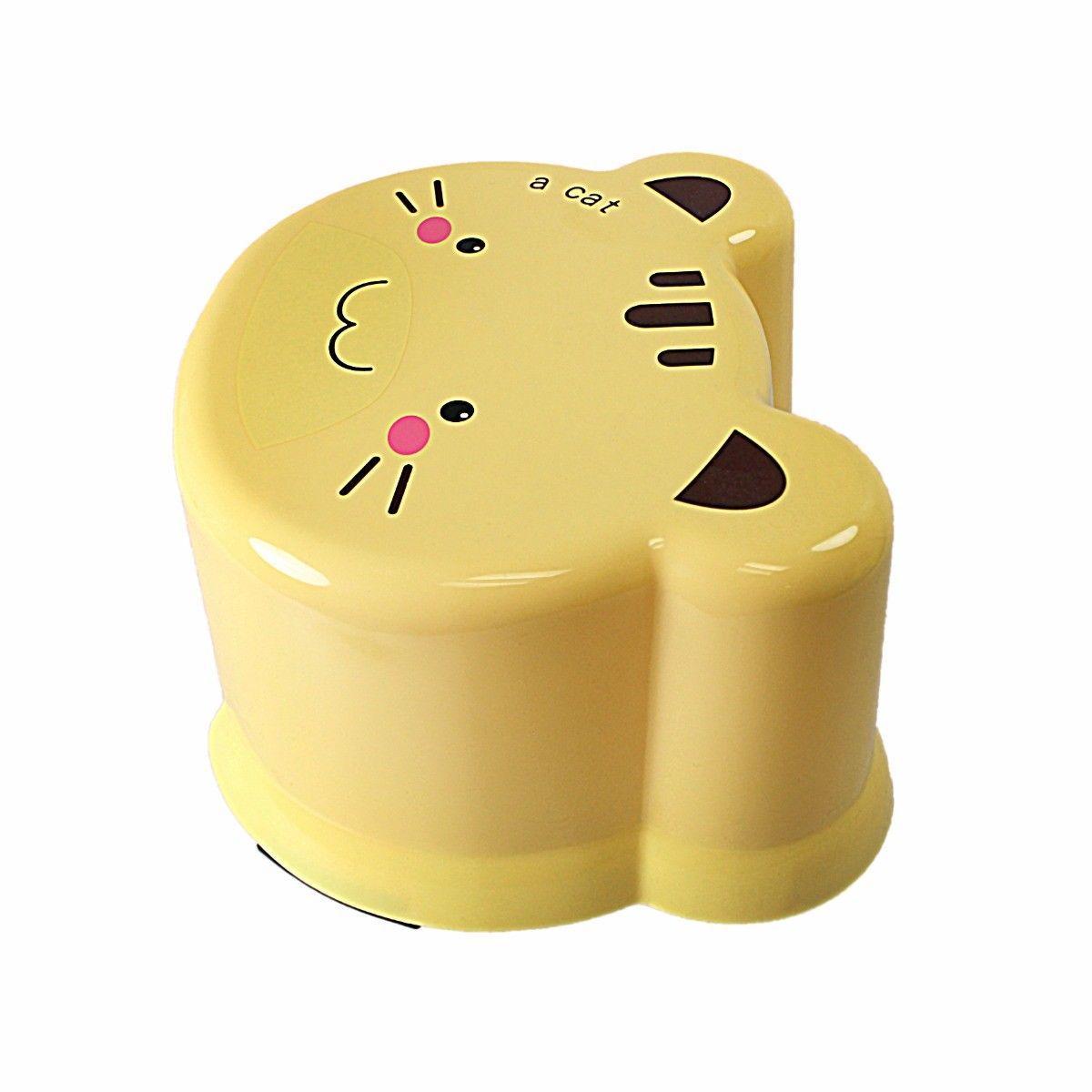 Plastic Mini Stool with Animal Face Print 12 x 18 cm Assorted Designs 3227 (Parcel Rate)