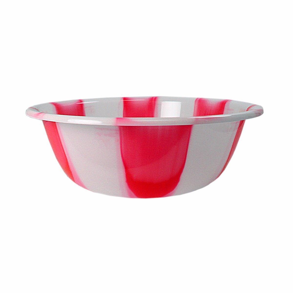 Tie Dye Print Plastic Kitchen Bowls Bowls Large 35 cm Assorted Colours 3066 (Parcel Rate)