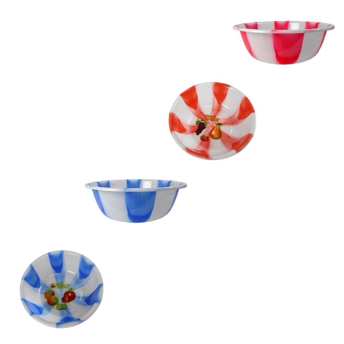 Tie Dye Print Plastic Kitchen Bowls Bowls Extra Large 40 cm Assorted Colours 3067 (Parcel Rate)