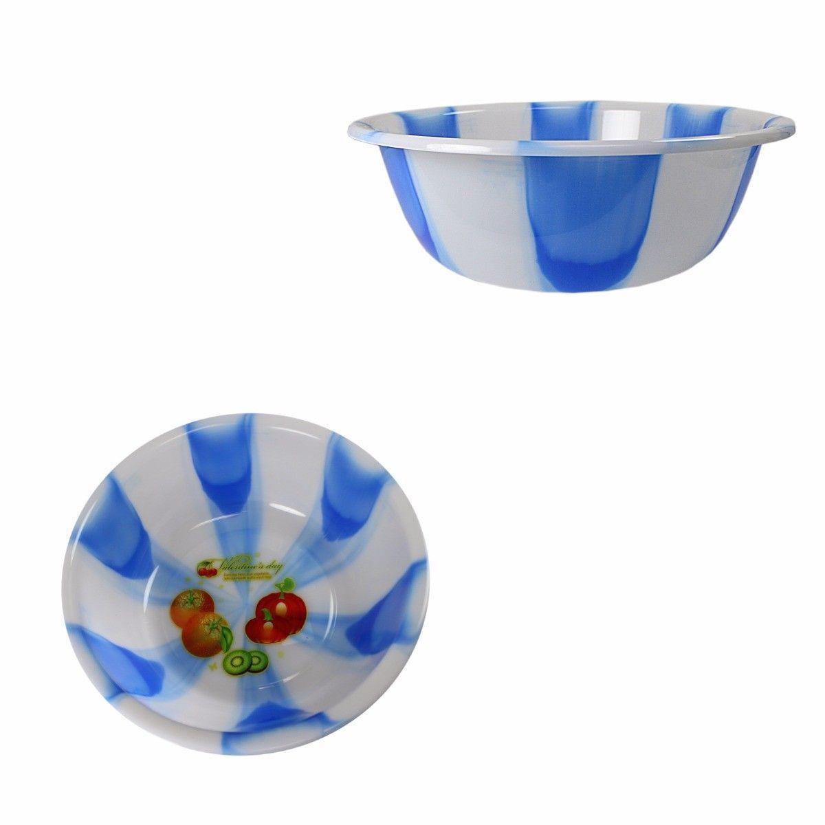 Tie Dye Print Plastic Kitchen Bowls Bowls Extra Large 40 cm Assorted Colours 3067 (Parcel Rate)