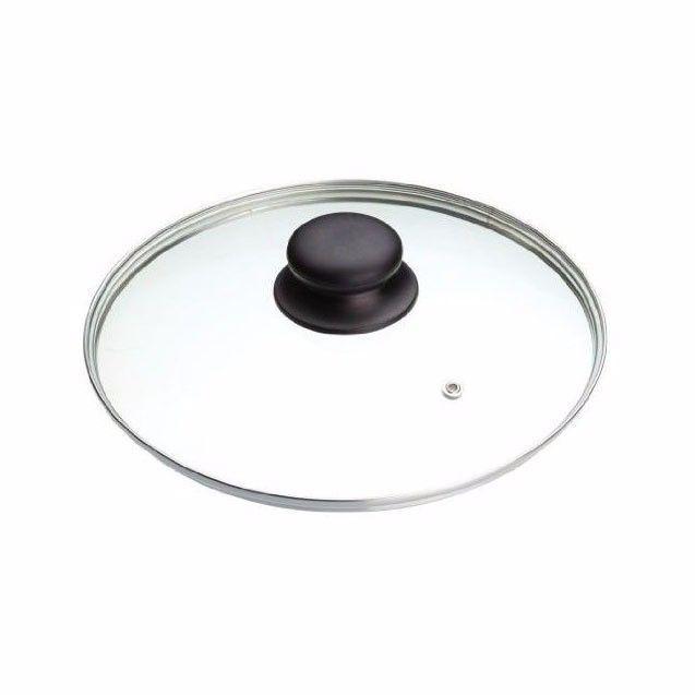 20cm Clear Glass Pan Lid With Knob Replacement Pan Lid 0784 A (Parcel Rate)