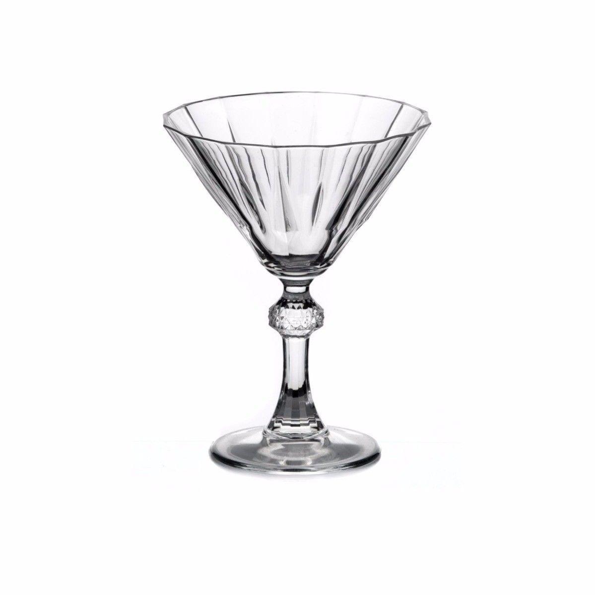 Diamond Martini Glass 238 ml 6 Pieces 4400*99 (Parcel Rate)