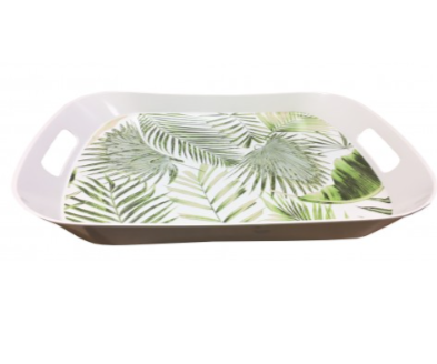 Melamine Rectangle Dip Tray with 2 Handles 36 x 24 cm Assorted Designs ALB3310 (Parcel Rate)