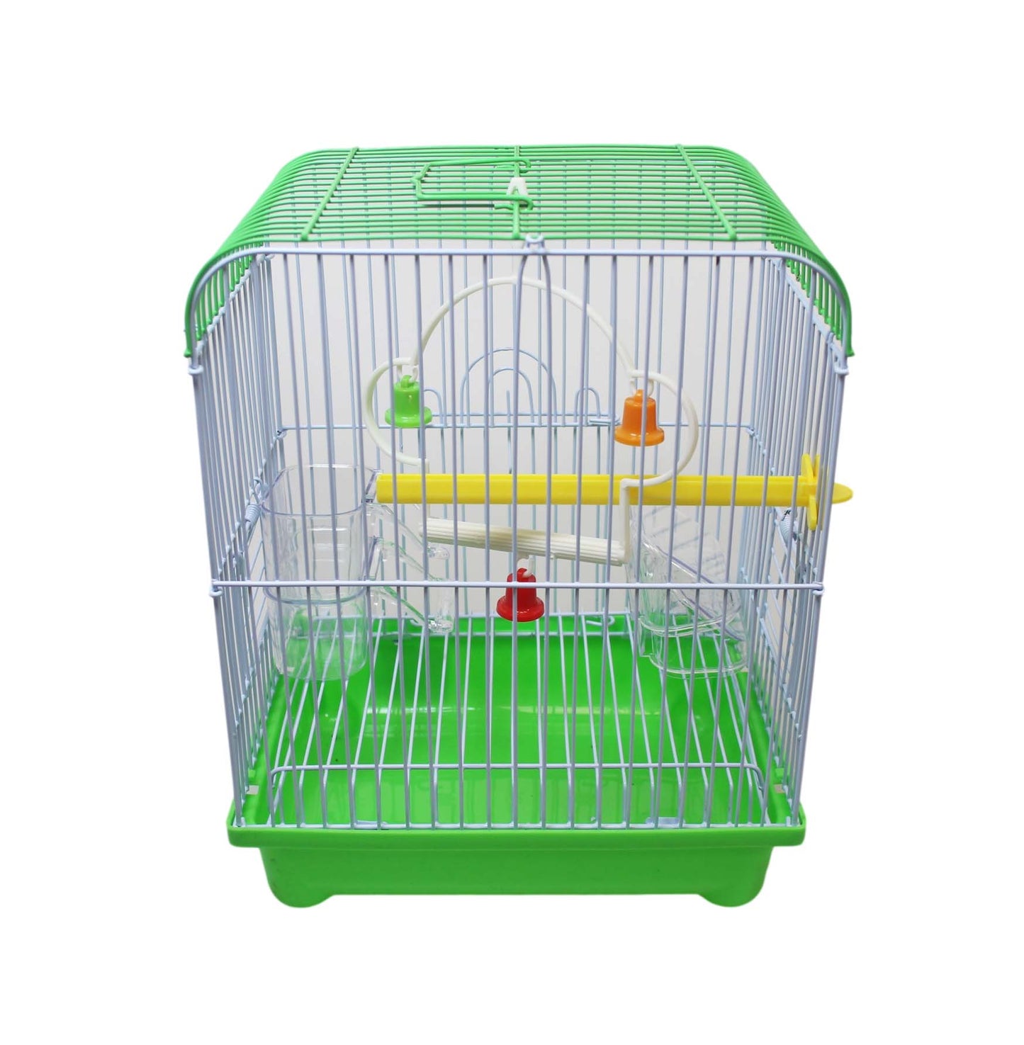 Metal Indoor Bird Cage 22 x 27 x 16 cm Assorted Colours 5427 A (Parcel Rate)