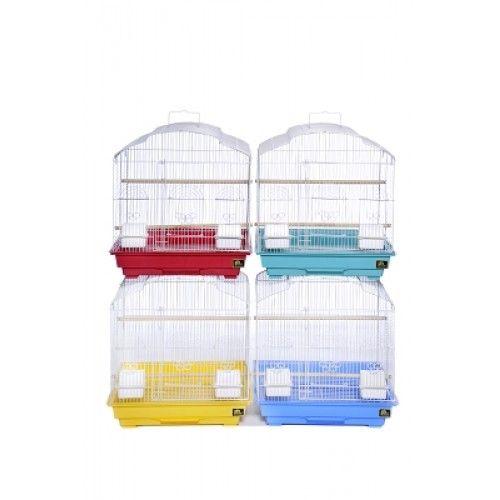 Small Indoor Bird Cage 22 x 26 cm Assorted Colours 5428 (Parcel Rate)